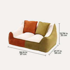 Almofadas duplas calmantes para vários animais de estimação, quentes e aconchegantes, sofá-cama para cães e gatos